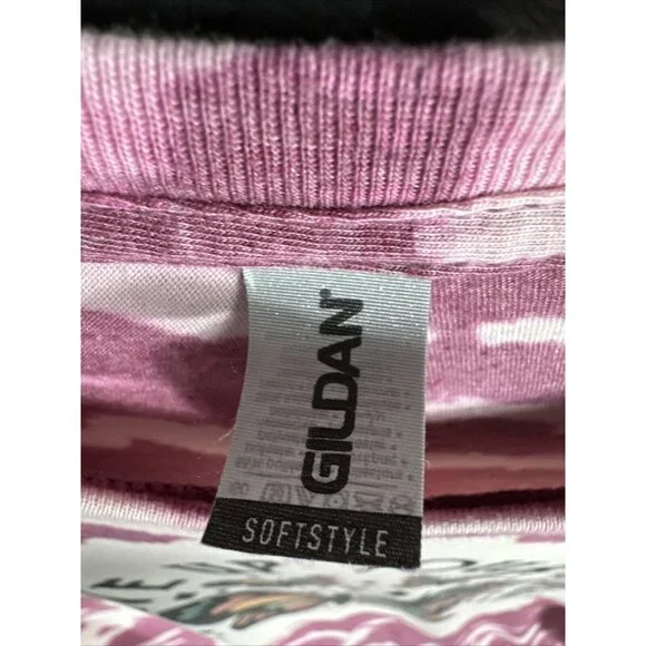 Women’s T-Shirt “Never Give Up On Your Day Dream” Tye Dye Butterflies & Flowers - Picture 8 of 14